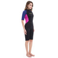 Seaskin Womens Back Zipper Shorty Neoprene wetsuits