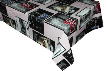 Pvc Printed fitted Foot Elastic  table covers