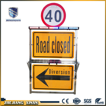 aluminium portable reflective traffic warning board