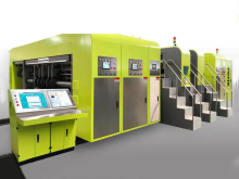 High speed single pass digital printing machine
