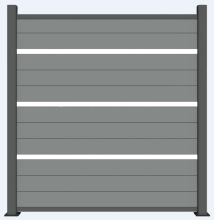 Out door waterproof composite fences