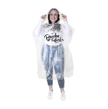 Disposable Clear LDPE Adult Rain Ponchos