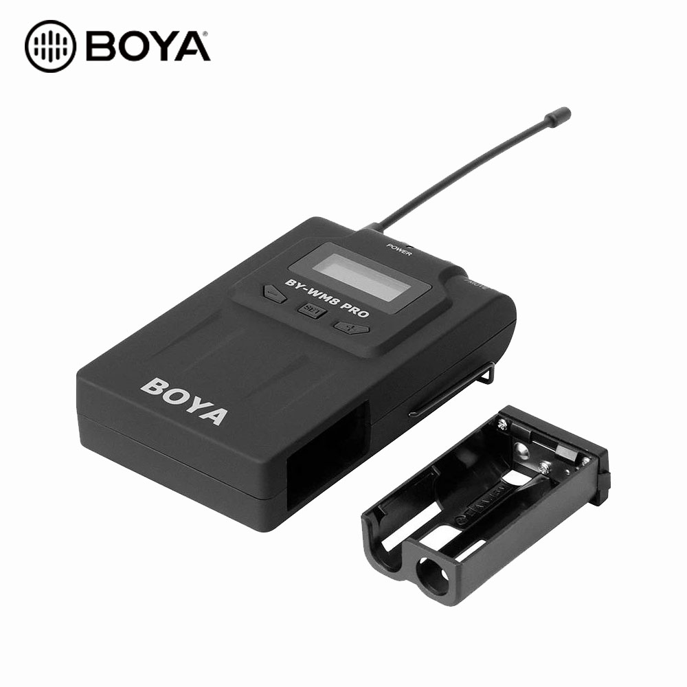 BOYA BY-WM8 K1 Dual Channel Wireless Lavalier Collar Mic Microphone for Camera