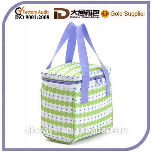 Thermal Disposable Food Bag With Plaid Pattern Portable Thermal Bags for Food