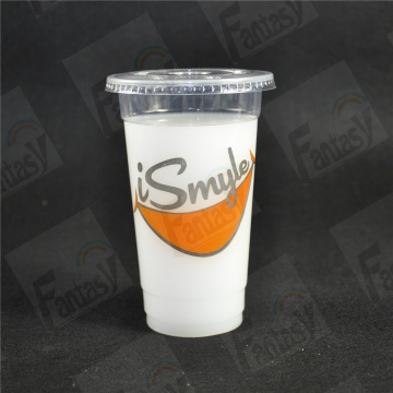 Disposable pp blister plastic cold hot drinks cup