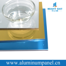 silver mirror facade acp aluminum doors for external prices