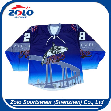 Custom OEM professional 120 gsm slim fit capitals hockey jersey
