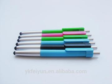 Colorful pen stylus plastic ball pen