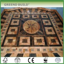 Retro brown art wood floor