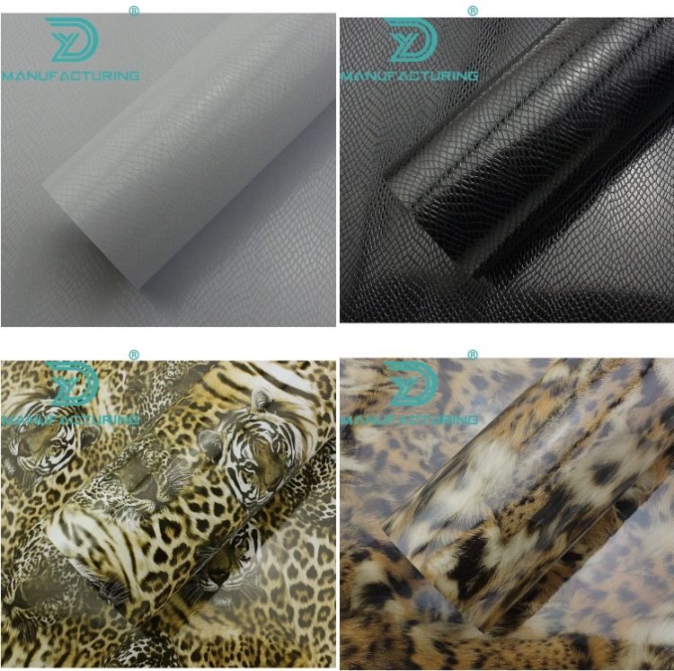 Motorcycle Sticker Accessories Waterproof Black Car Wrapping Film Stretchable Snake Skin Vinyl Wrap Film