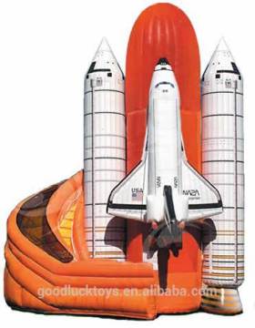 Inflatable rocket slide/ inflatable rocket dry slide