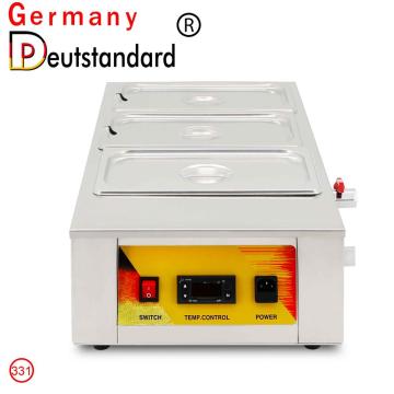 Commercial 3 tanks chocolate melting machine