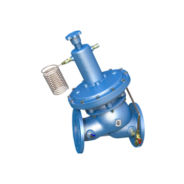 Self-actuated differential pressure control valve DN250