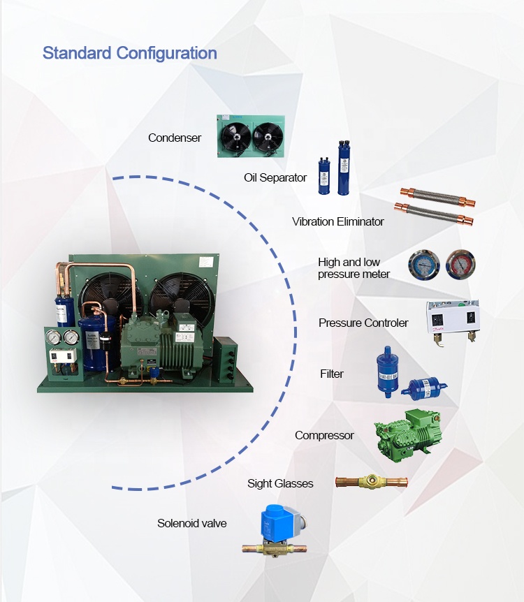 China Cold Room Compressor Open Type Refrigeration Equipment Unit