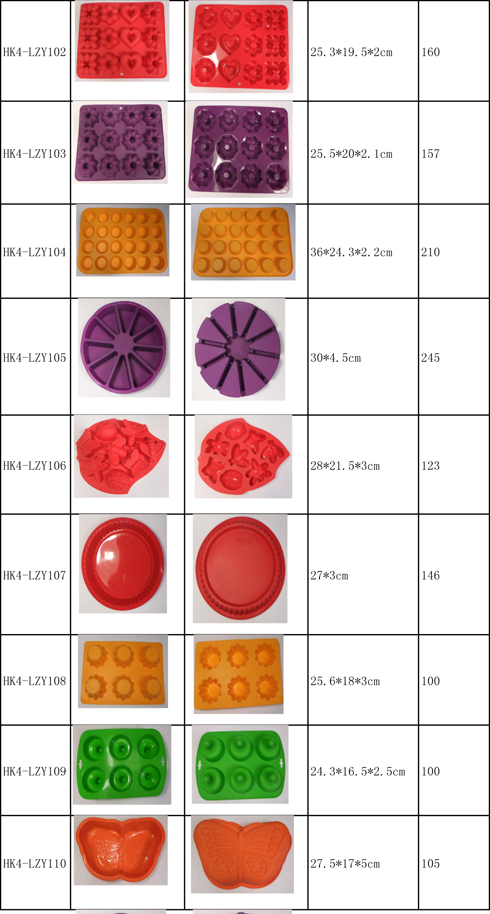 Food Grade 8 Triangle Cavity Large Cake Silicone Mold Pizza Pan