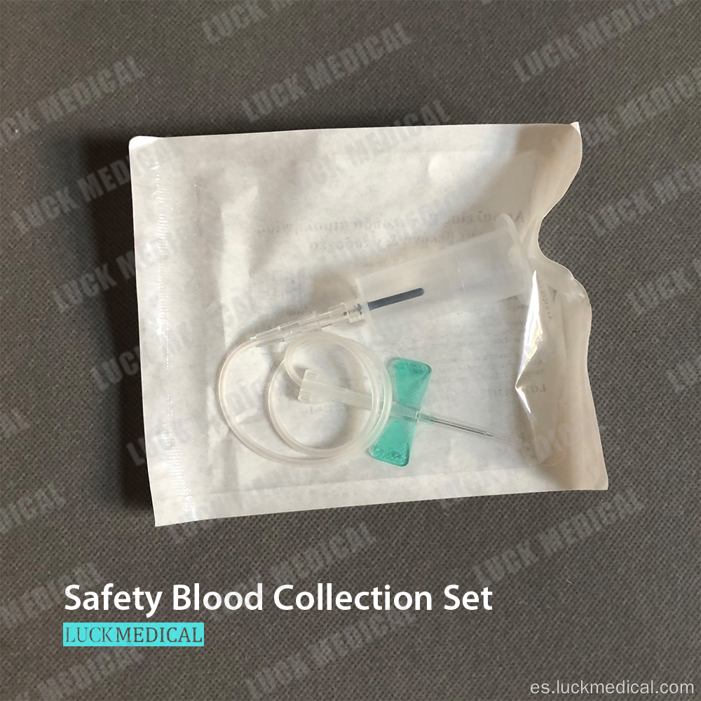 Conjuntos de recolección de sangre de seguridad de vacuidad con el soporte