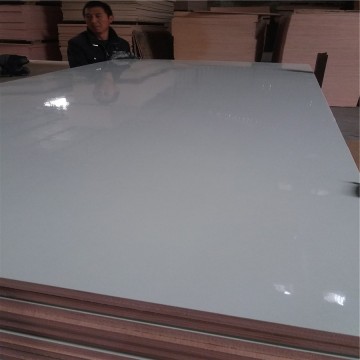 white glossy hpl finished laminated plywood 18mm