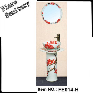 Ceramic Floor Standing Hand Wash Basin holiday Designs for Dining Room