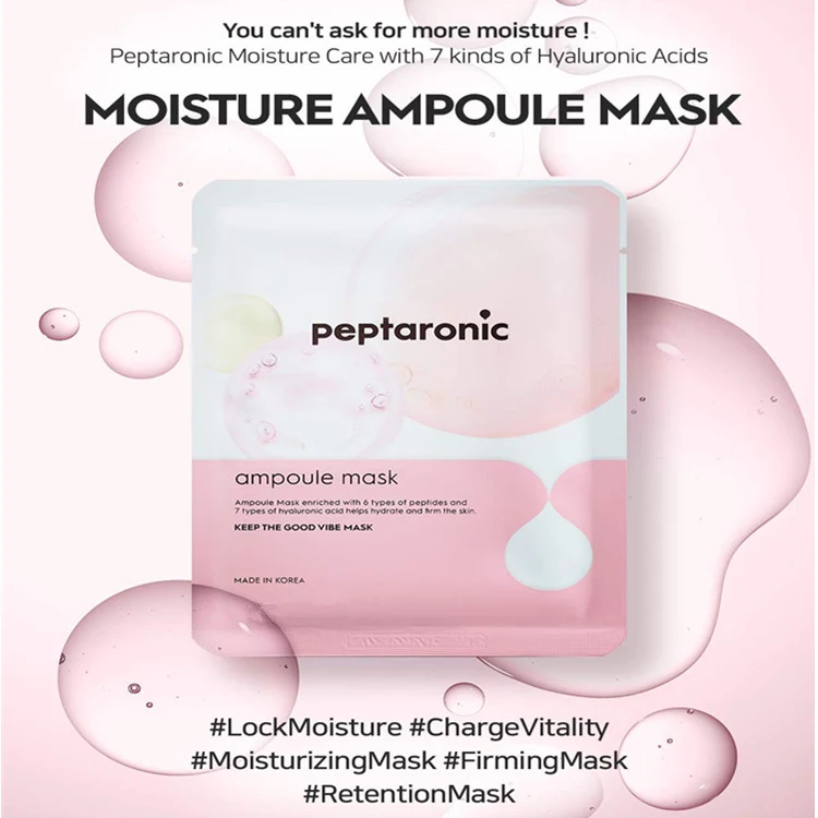 Premium Peptaronic Ampoule Korean Sheet Mask for Hydration & Moisture Skin Care