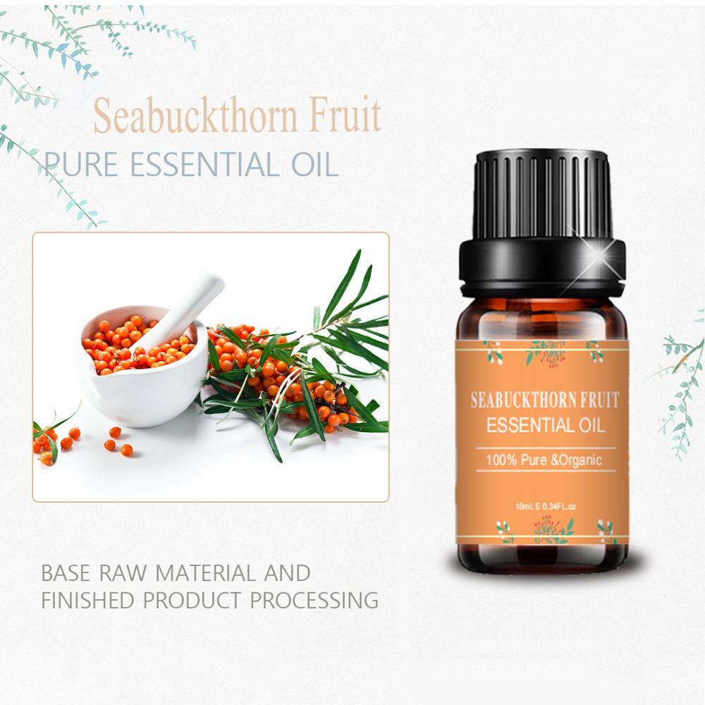 OEM Private de marca privada Seabuckthorn Fruit oleos essenciais naturais