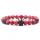 Bracelet en perles de pierre agate noire naturelle