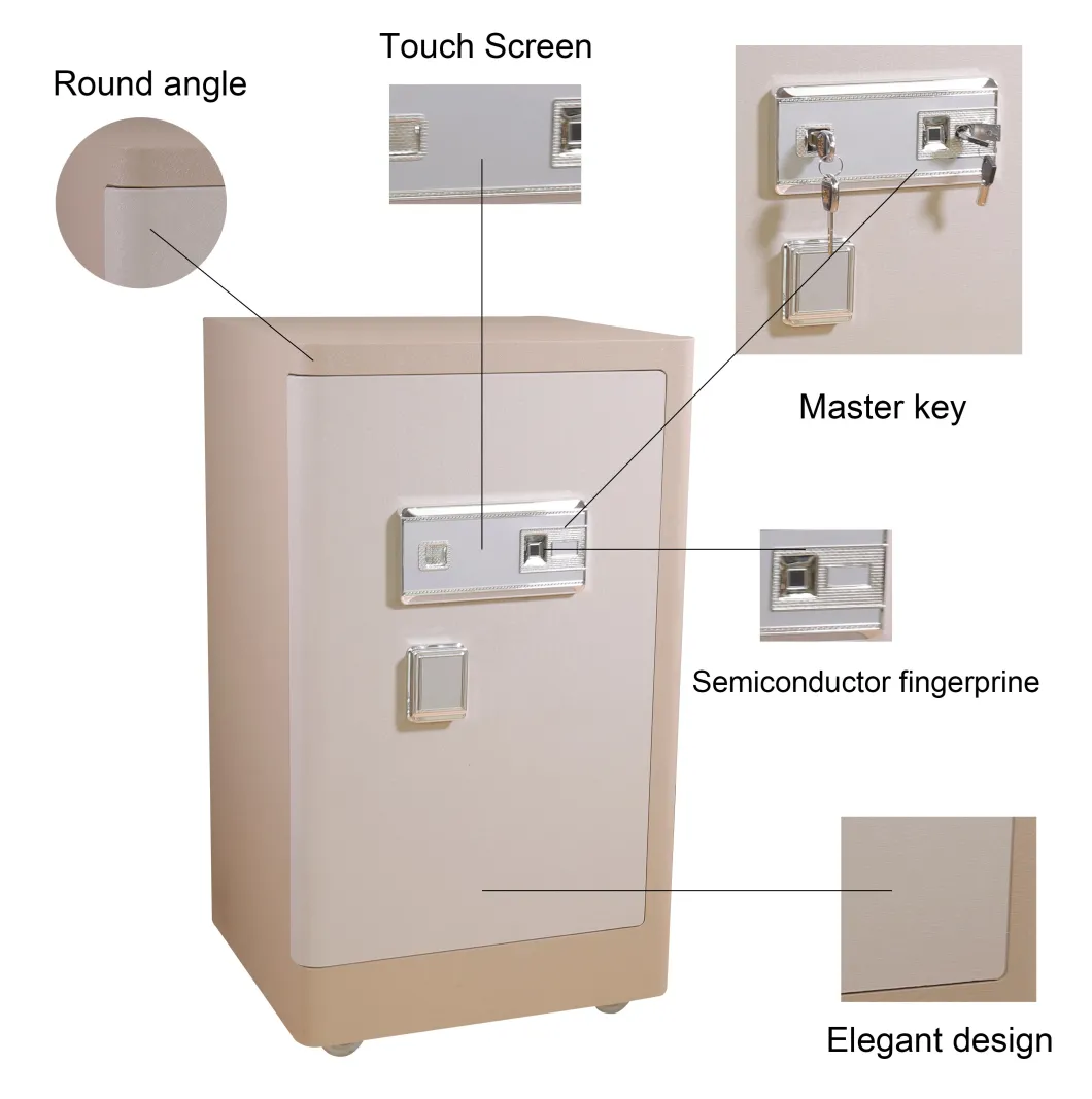 Hot Selling Product Professional Manufacturer Luxury Design Digital Safe Box Heavy Duty Multifunctional Fingerprint Safe with Master Key