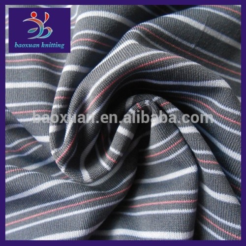 Knitting stripe yarn dyed cotton fabric