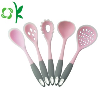 Silicone Utensil Soup Spoon Verktyg Cookie Slotted Kitchen