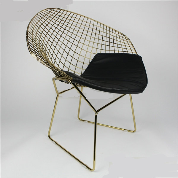 Réplica Harry Bertoia Diamond malla de alambre Silla de comedor