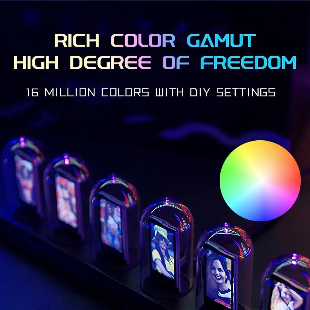 Stylish Glowing Tube Clock for Home and Office Decor