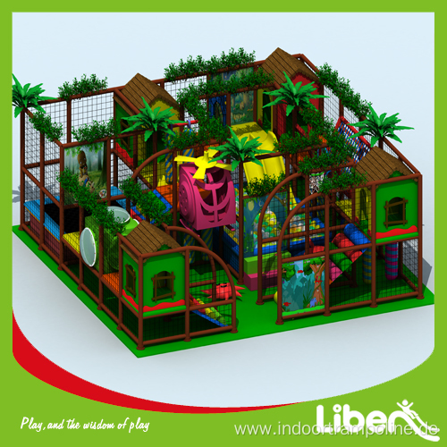 Indoor playground with softplay safety net rides