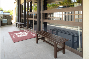 Be-Wood bench 120 brown wood