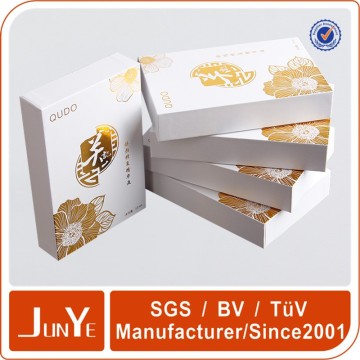 customize high gloss cosmetic paper packaging box