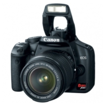 Canon EOS Rebel XSi Digital SLR Camera with Canon EF-S 18-55mm IS lens (Black)