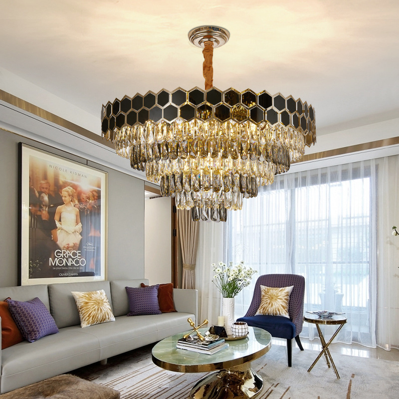 Modern Crystal Pendant LightofApplication Flush Pendant Ceiling Light