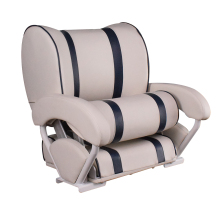 Comfortable Captain Chair - Flip Up and Flip Back Helm Boat Seat for USA