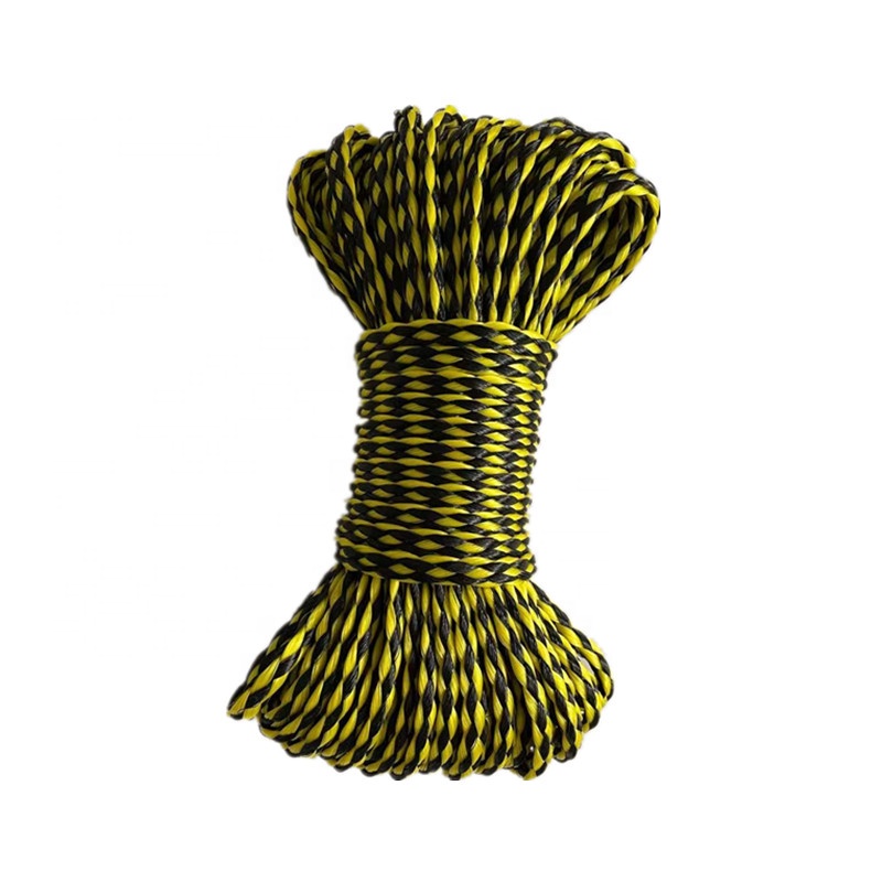 PP hollow Braided Rope PE plastic rope cord string boats ships mooring polyethylene rope