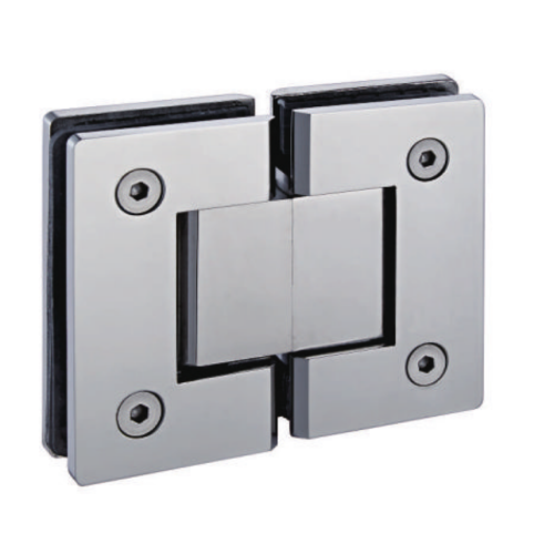 Square rounded 180 Degree glass to glass hinge