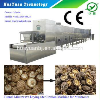 Tunnel Microwave Continuous Vegetable Mushroom Dryer