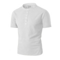 Custom Men's Cotton Linen Henry Shirt