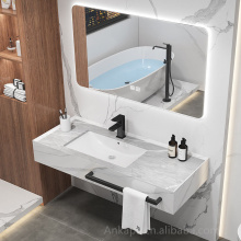 Popular Wall Hang Counter Basin Bathroom Slate Vanity Set