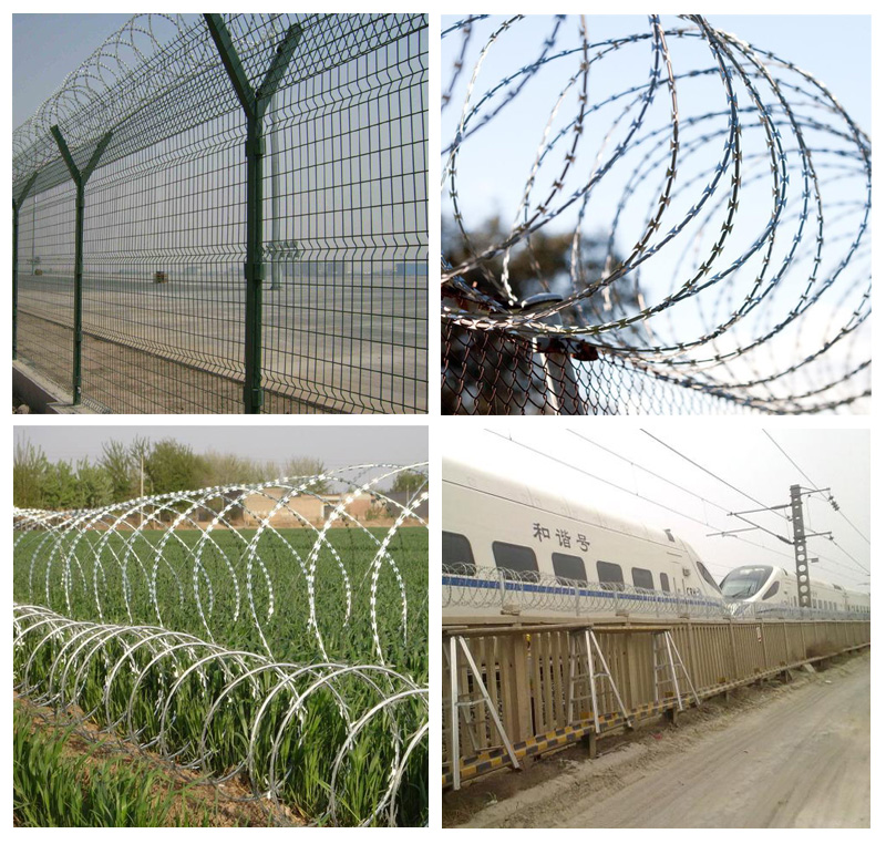 concertina razor wire application