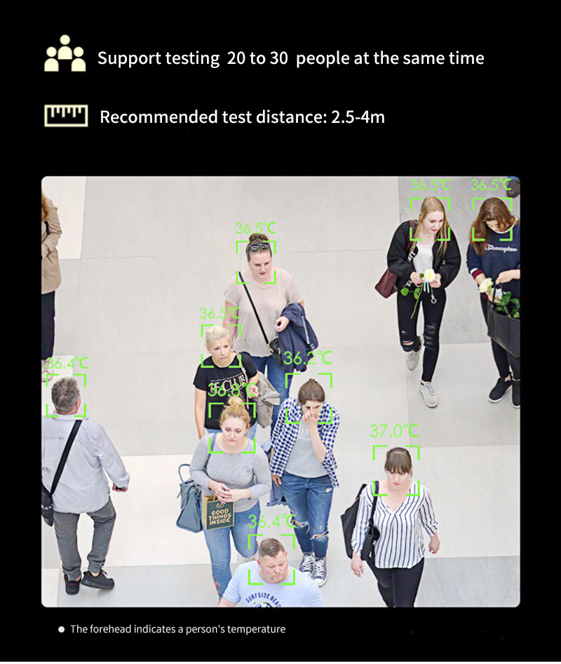 Thermal Camera Crowd Simultaneous Temperature Detection