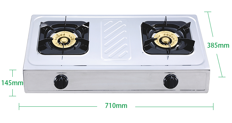 Fogão a gás, mesa portátil de aço inoxidável Ce cooktops domésticos