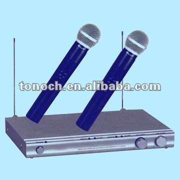 2-channel VHF wireless handheld microphone