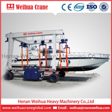 Weihua Boat Lifting Gantry Crane, Mobile Boat Hoist Crane, Yacht Handling Machine