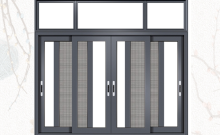 Customizable Aluminum Slide Windows in Dark Tinted Style