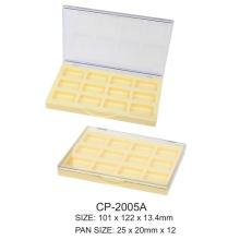 Quadratische Kunststoff-Lidschatten zwölf Godets Compact Case CP-2005a