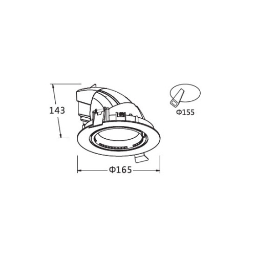 LEDER COB Alumninum 15W LED Downlight