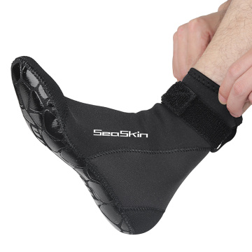 Seaskin Long Neoprene Socks with Velcro Closure